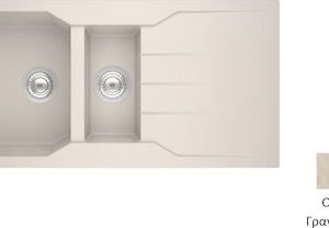 Νεροχύτης sanitec 802 1.00x0.50 GRANITE